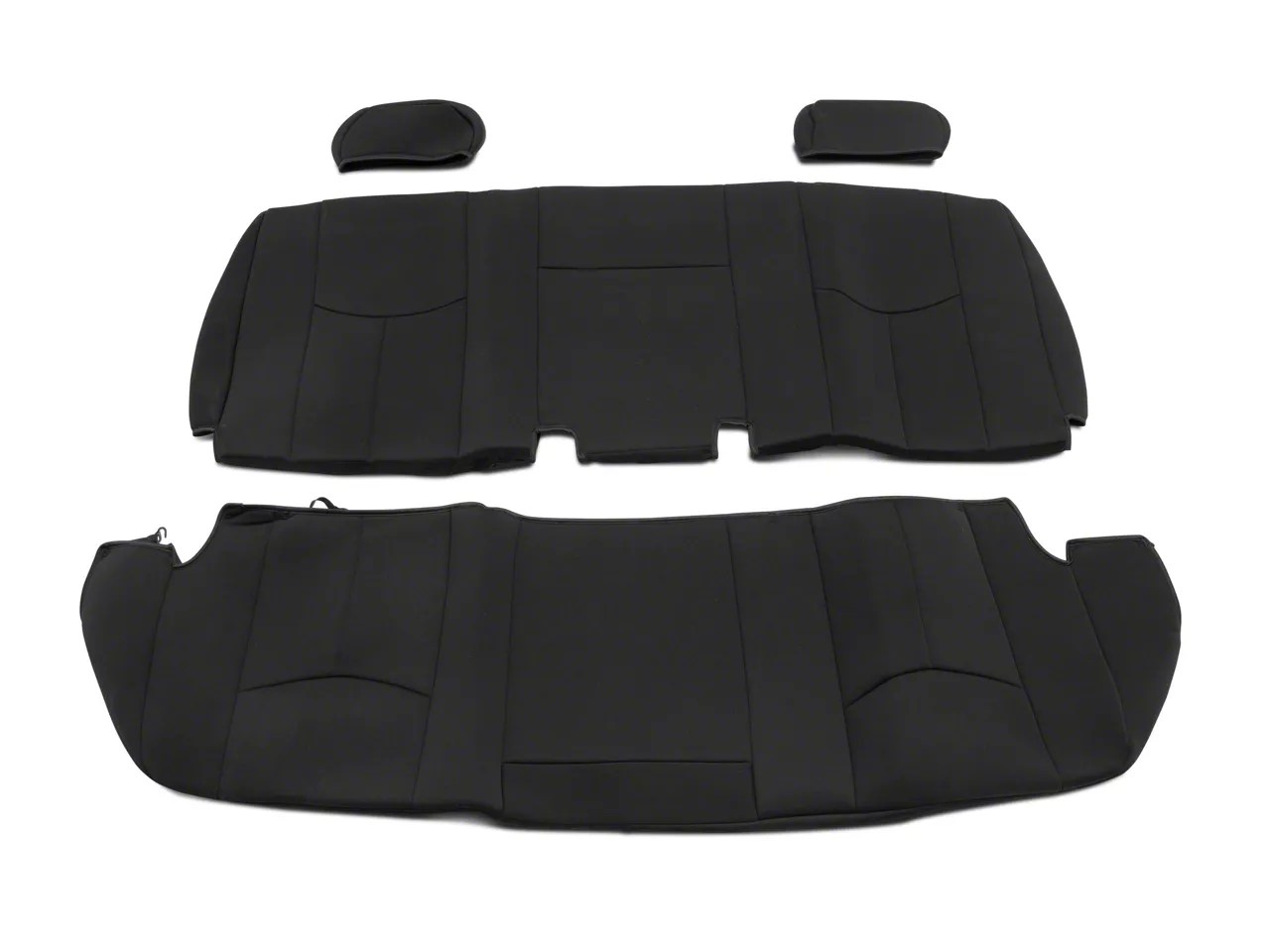 Rough Country Silverado Neoprene Rear Seat Covers Black 91014 (9906