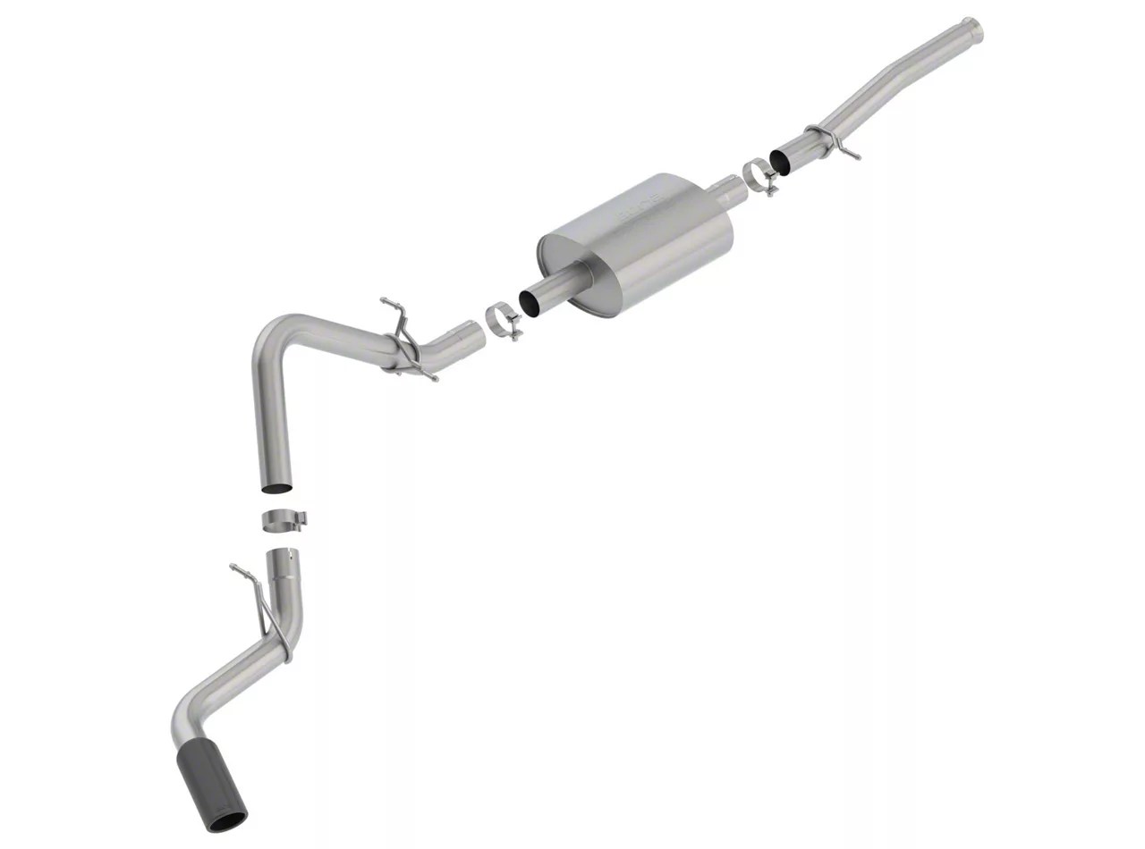 Borla Silverado 1500 S-Type Single Exhaust System with Black Chrome Tip