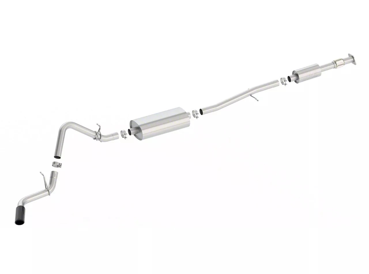 Borla Silverado 1500 S-Type Single Exhaust System with Black Chrome Tip