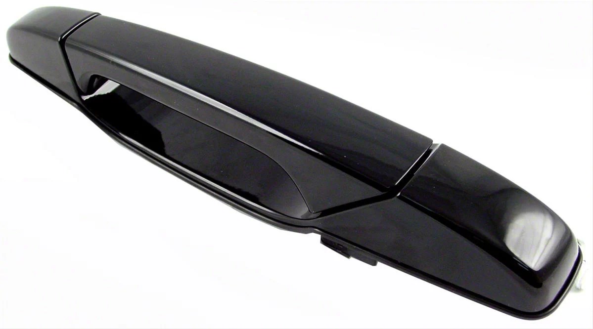 Silverado 1500 Exterior Door Handle; Smooth Black; Front Driver Side