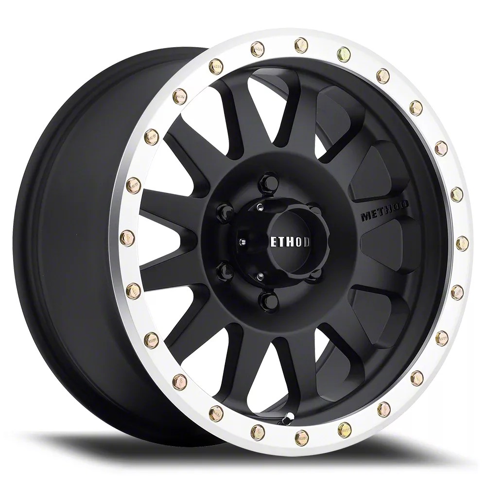 Method Race Wheels MR304 Double Standard Matte Black Machined 6