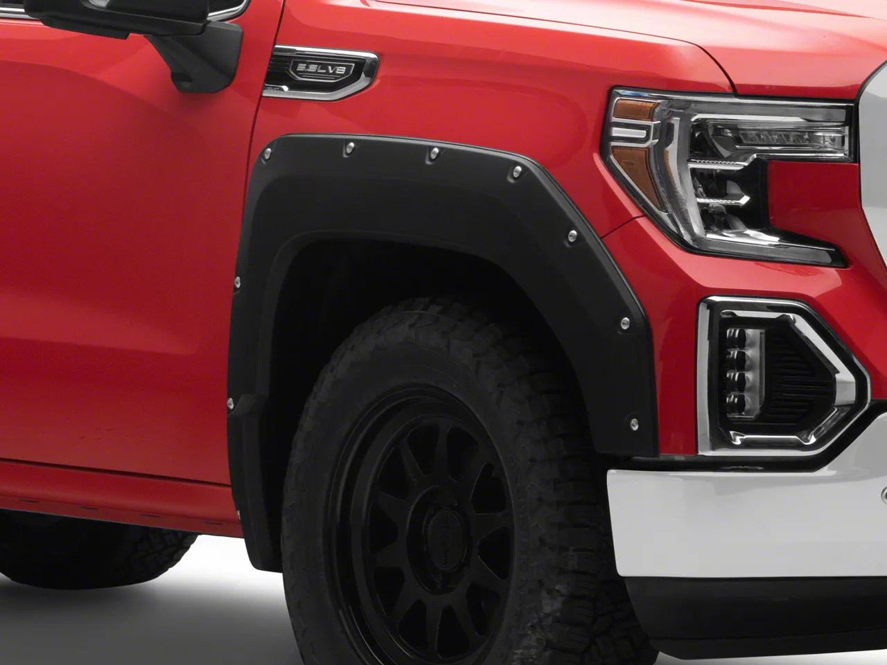 Air Design Sierra 1500 Super Bolt Fender Flares; Satin Black GM40A16