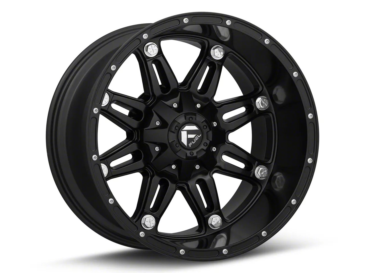 Fuel Wheels F250 Super Duty Hostage Matte Black 8Lug Wheel; 20x12; 44mm Offset D53120201747