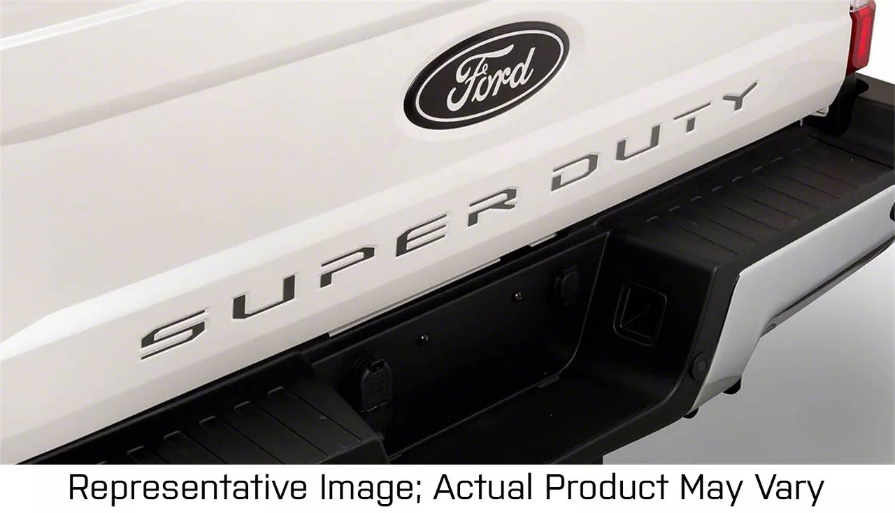 Super Duty Black Platinum Tailgate Insert Letters (1116 F250 Super Duty)