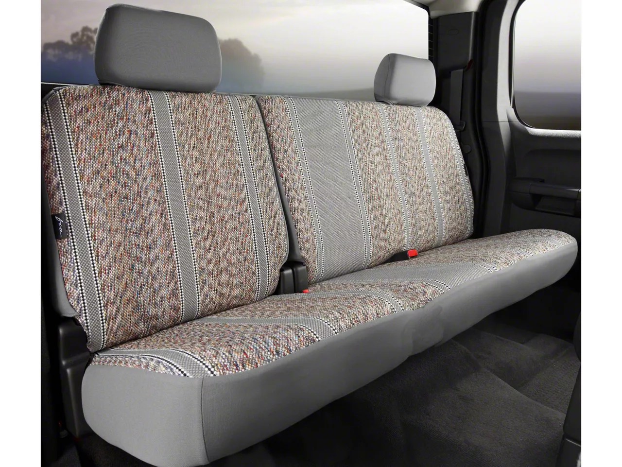 Fia F150 Saddle Blanket Rear 60/40 Seat Cover Gray T525941 (1114 F