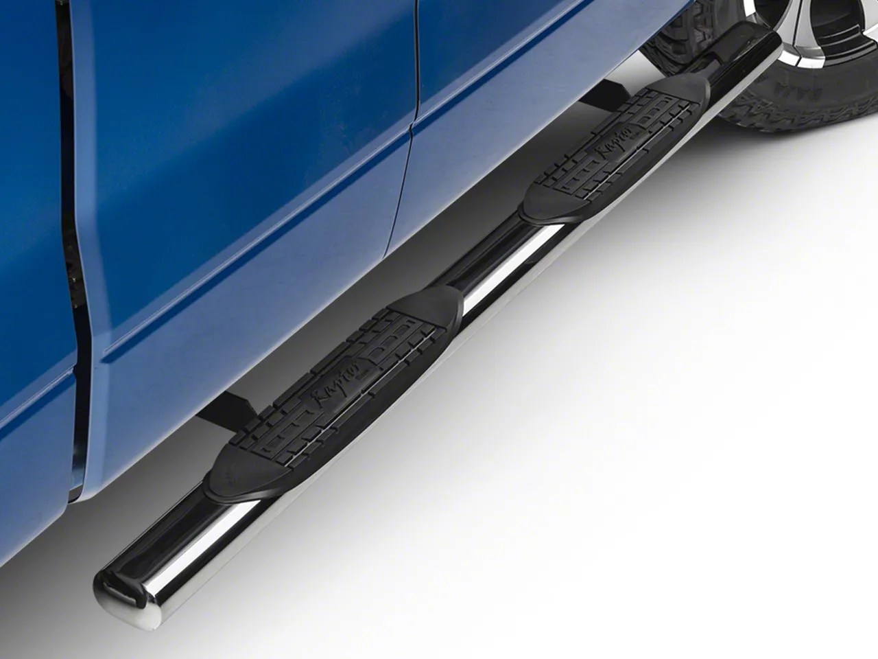 Raptor Series F150 4 in. Magnum Straight Oval Side Step Bars