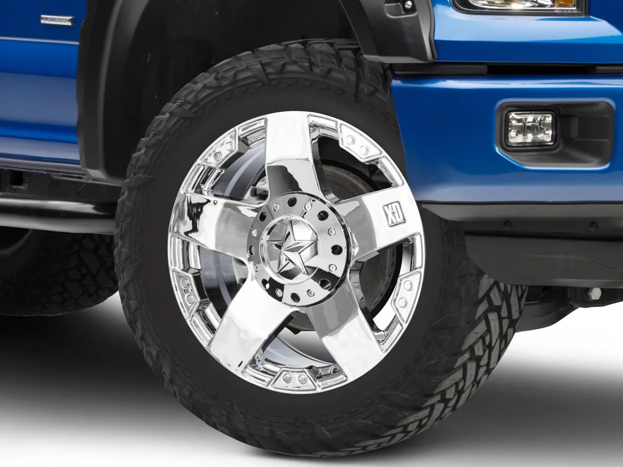 Rockstar F150 XD775 Chrome 6Lug Wheel 22x9.5; 38mm Offset
