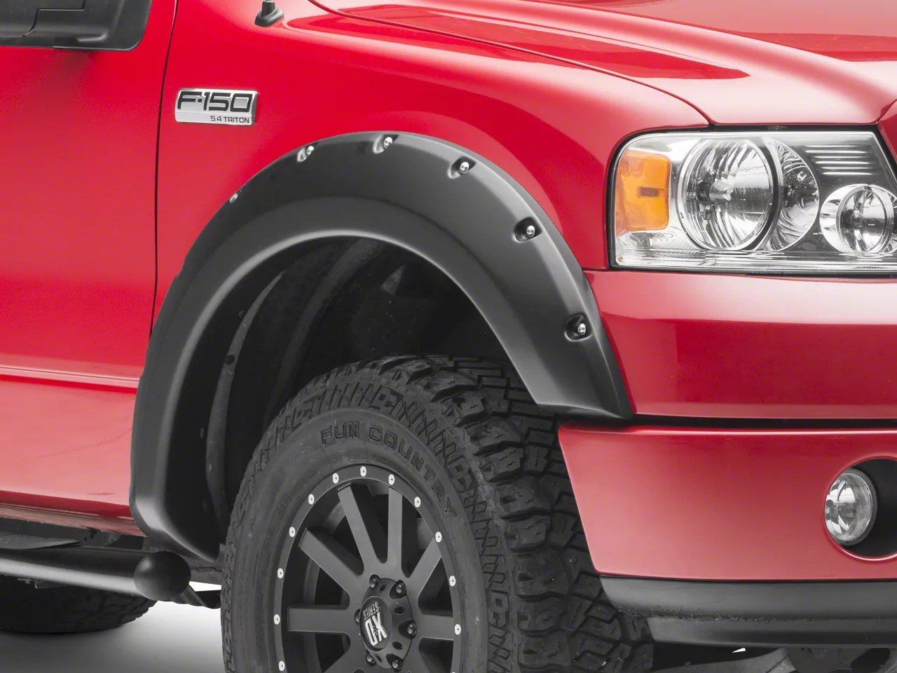 Rough Country F150 Pocket Style Fender Flares Flat Black FF10411