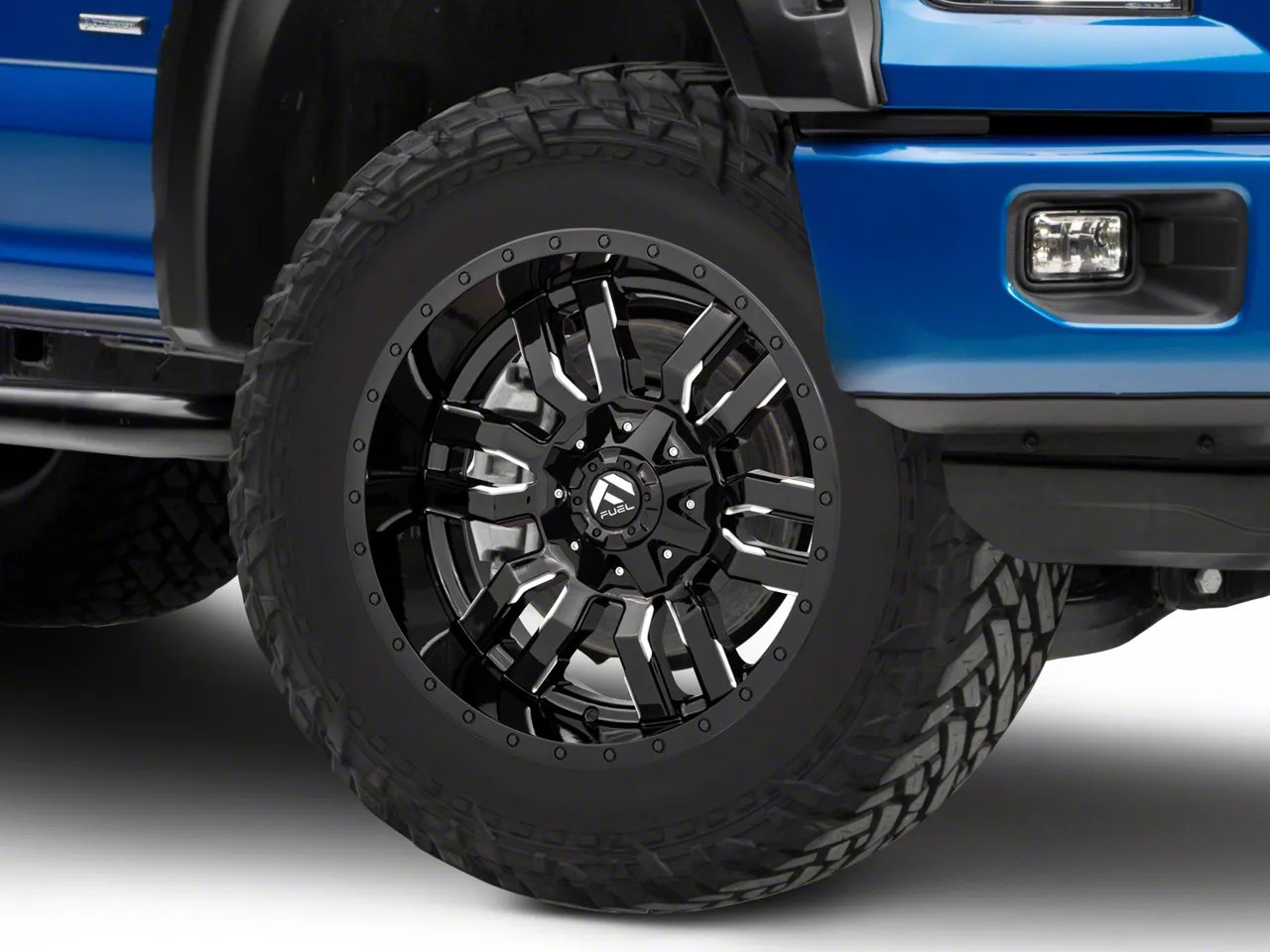 Fuel Wheels F150 Sledge Gloss Black Milled 6Lug Wheel 20x10; 18mm