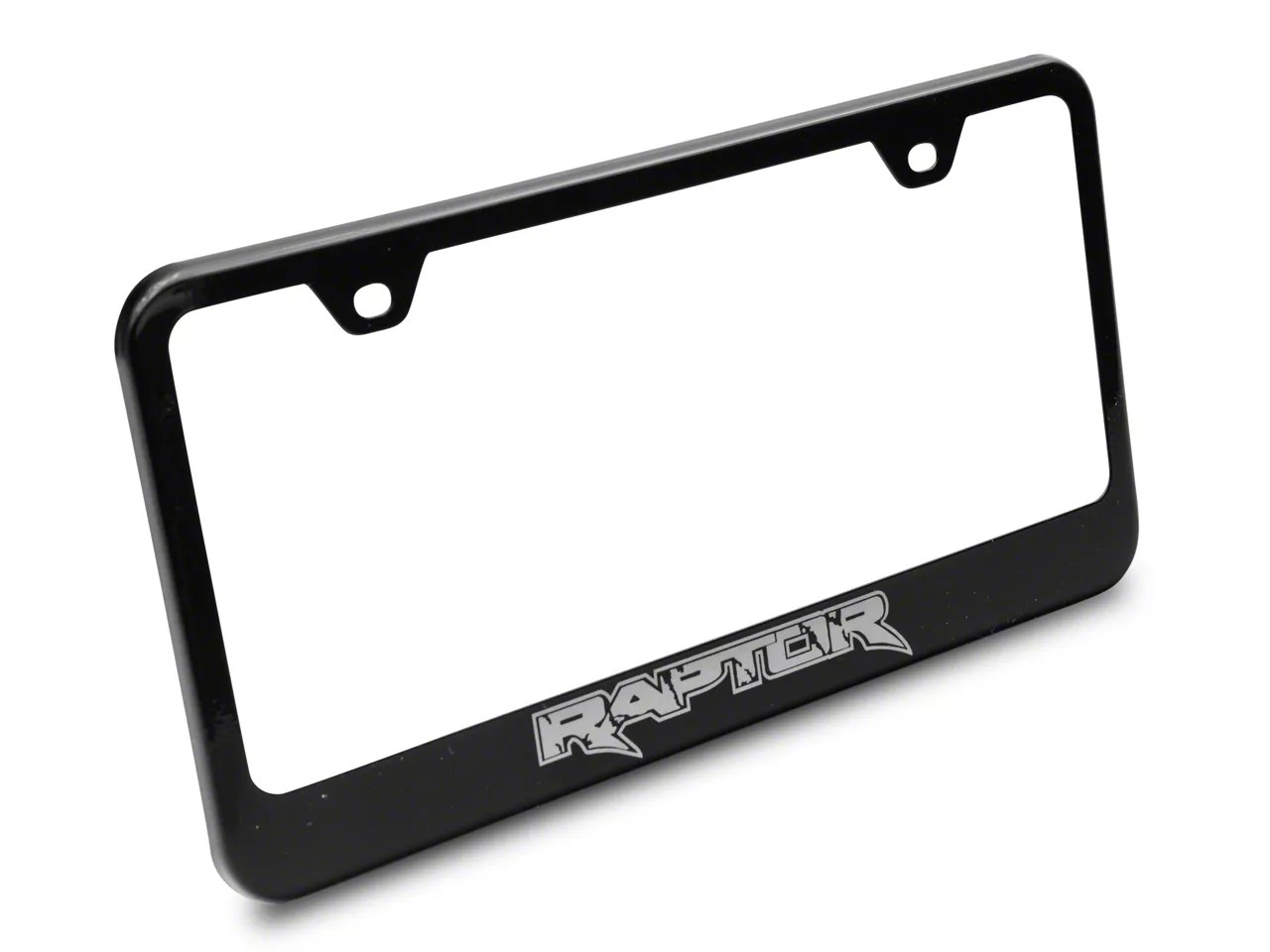F150 Raptor License Plate Frame; Black (Universal Fitment)