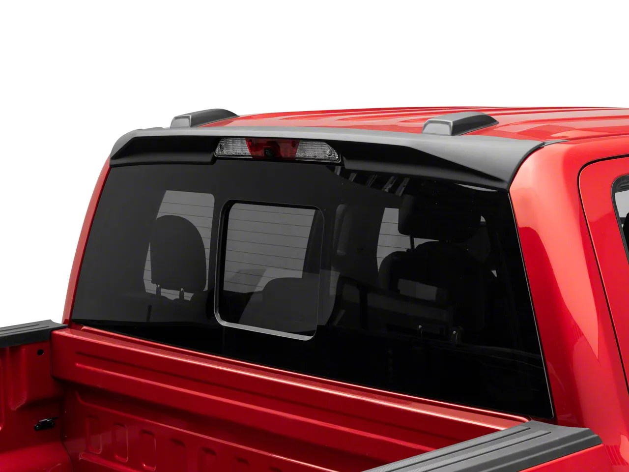 Air Design F-150 Cab Spoiler; Satin Black FO31A04 (21-22 F-150) - Free