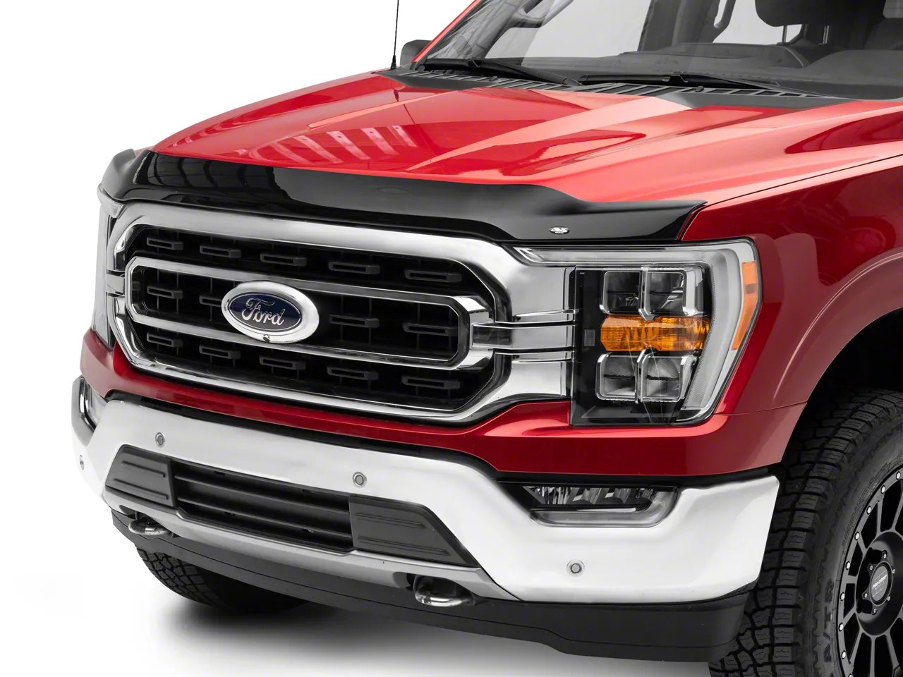F150 Aeroskin Hood Protector; Dark Smoke (2021 F150, Excluding Raptor)