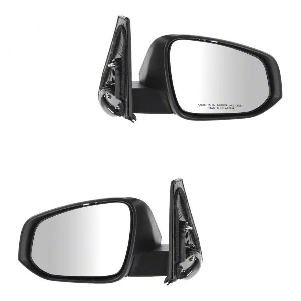 Toyota 4Runner Powered Heated Mirrors with Puddle Lights; Unpainted
