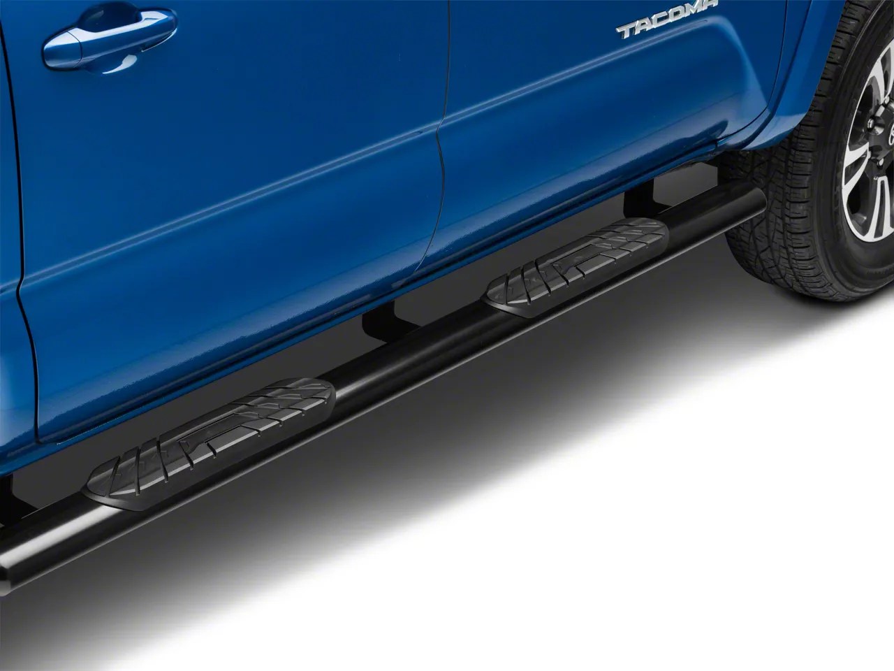 Duratrek 4 in. Oval Straight Side Step Bars Black TT1025 (05