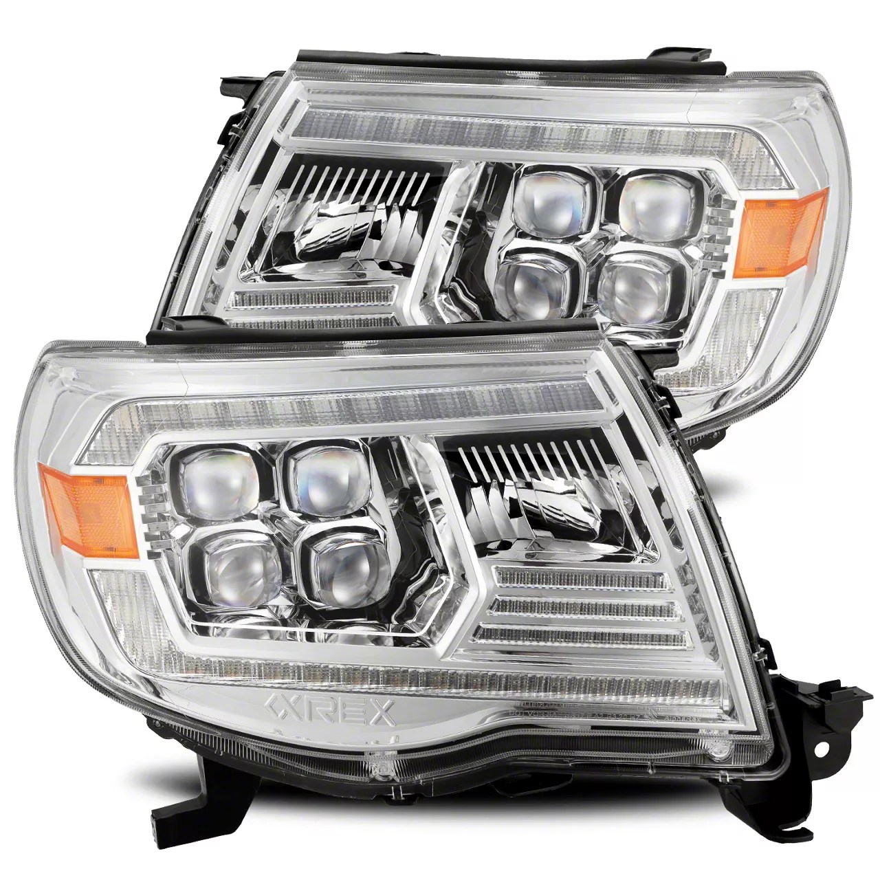 AlphaRex NOVASeries LED Projector Headlights; Chrome Housing