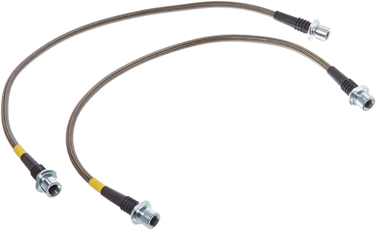 StopTech Stainless Steel Braided Brake Line Kit; Rear 950.44520