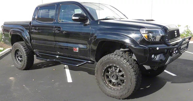 Heavy Duty Side Step Bars Textured Black (0520 Double Cab)