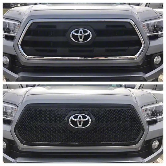 Upper Grille Overlay; Gloss Black (1619 SR, SR5) Free