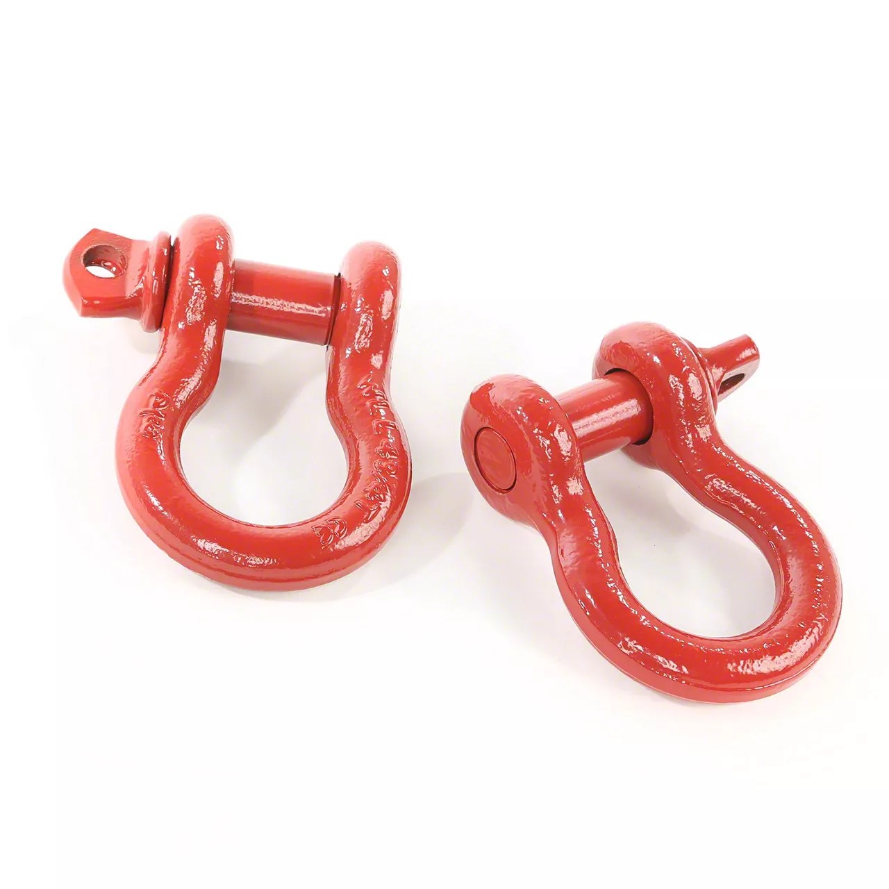 Rugged Ridge 3/4Inch DRing Shackles Red 11235.08