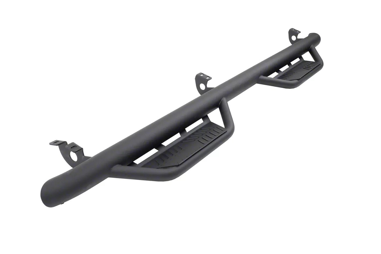 Havoc Offroad HS2 Hoop Side Step Bars; Textured Black HPG001410