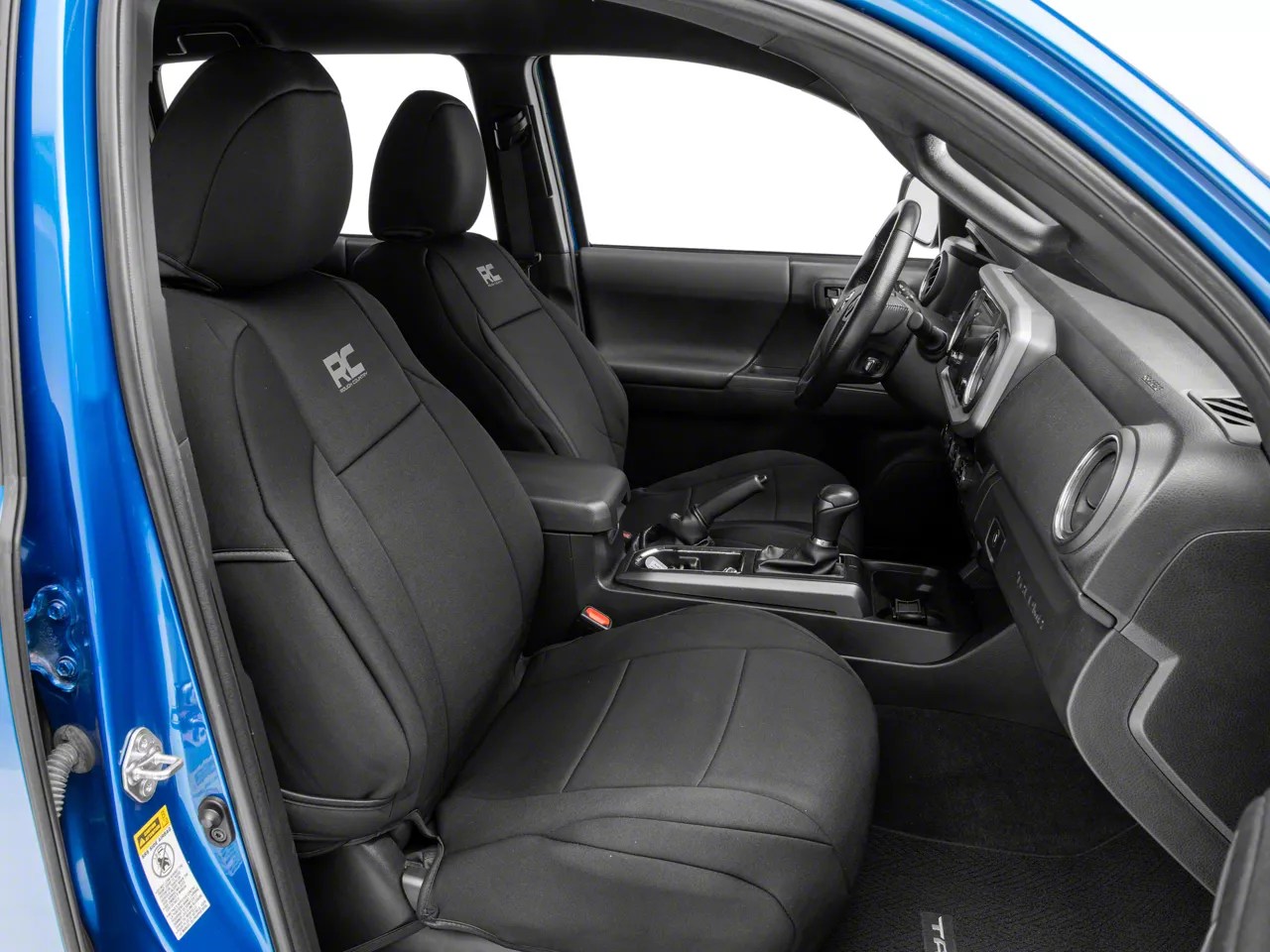 Rough Country Neoprene Front and Rear Seat Covers; Black 91031