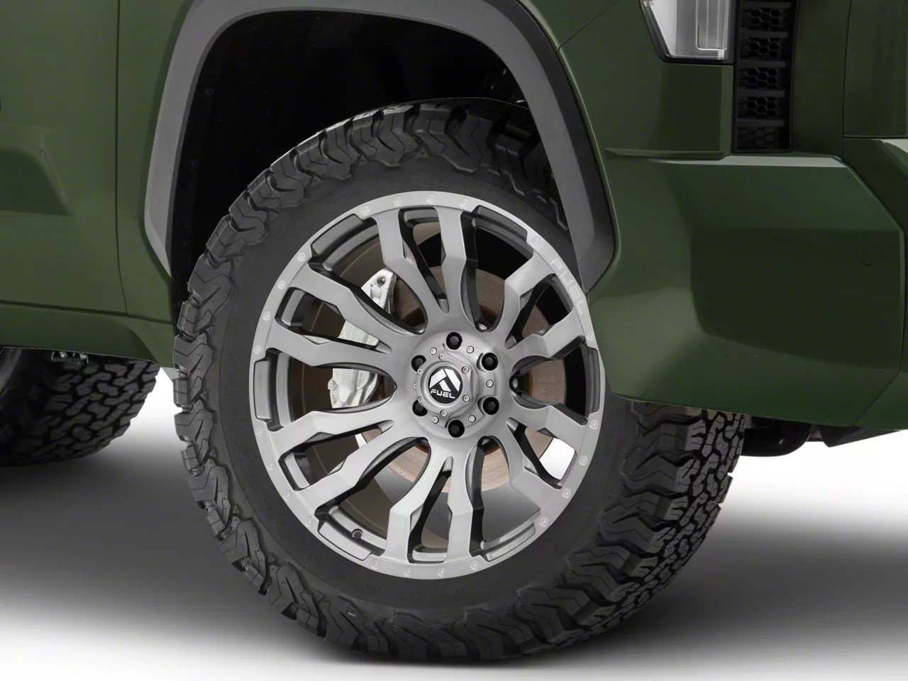 Fuel Wheels Tundra Blitz Platinum Brushed Gunmetal 6Lug Wheel; 20x10