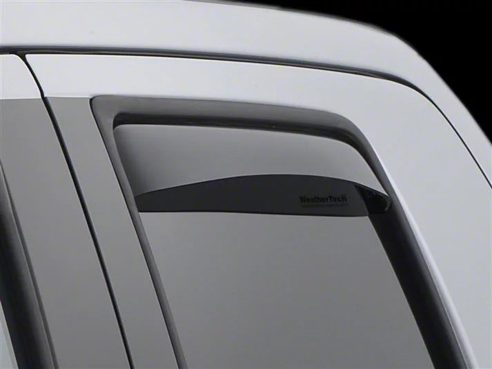 Weathertech Tundra Window Deflectors; Rear; Dark Smoke 81450 (0721