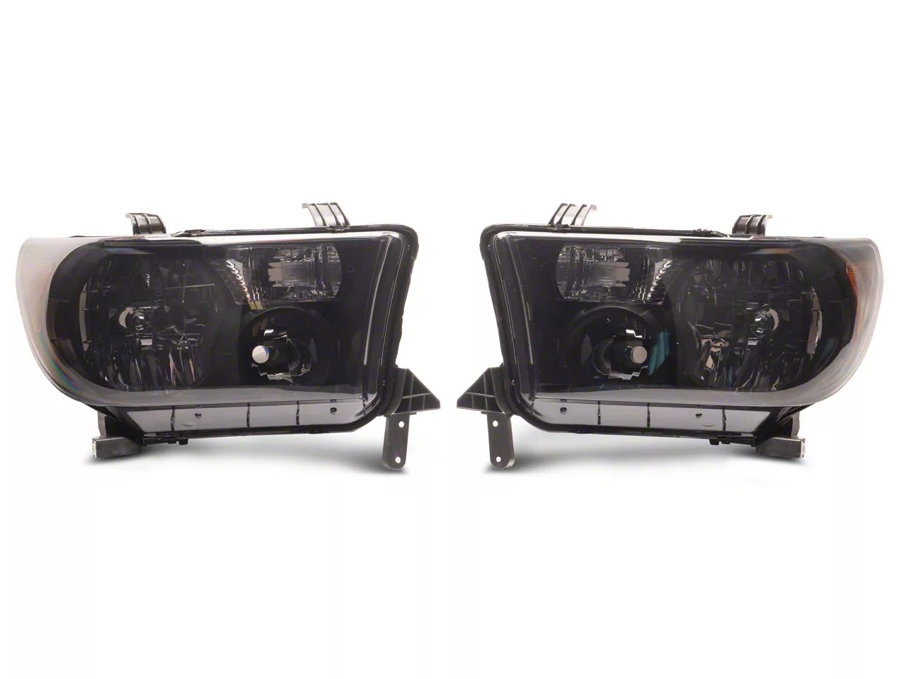 Tundra OEM Style Headlights; Black Housing; Smoked Lens (07-13 Tundra w