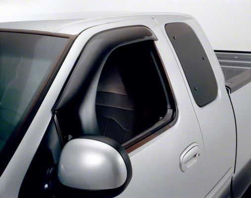 Tundra Aerovisor Off Road Sidewind Deflectors; Front; Smoke (0721