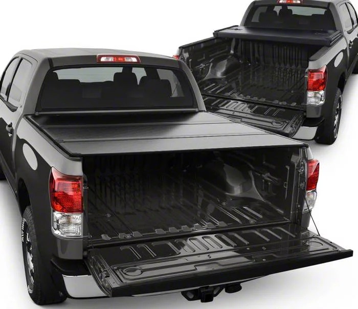 Tundra Hard Tri-Fold Style Tonneau Cover; Black (07-13 Tundra w/ 5.5