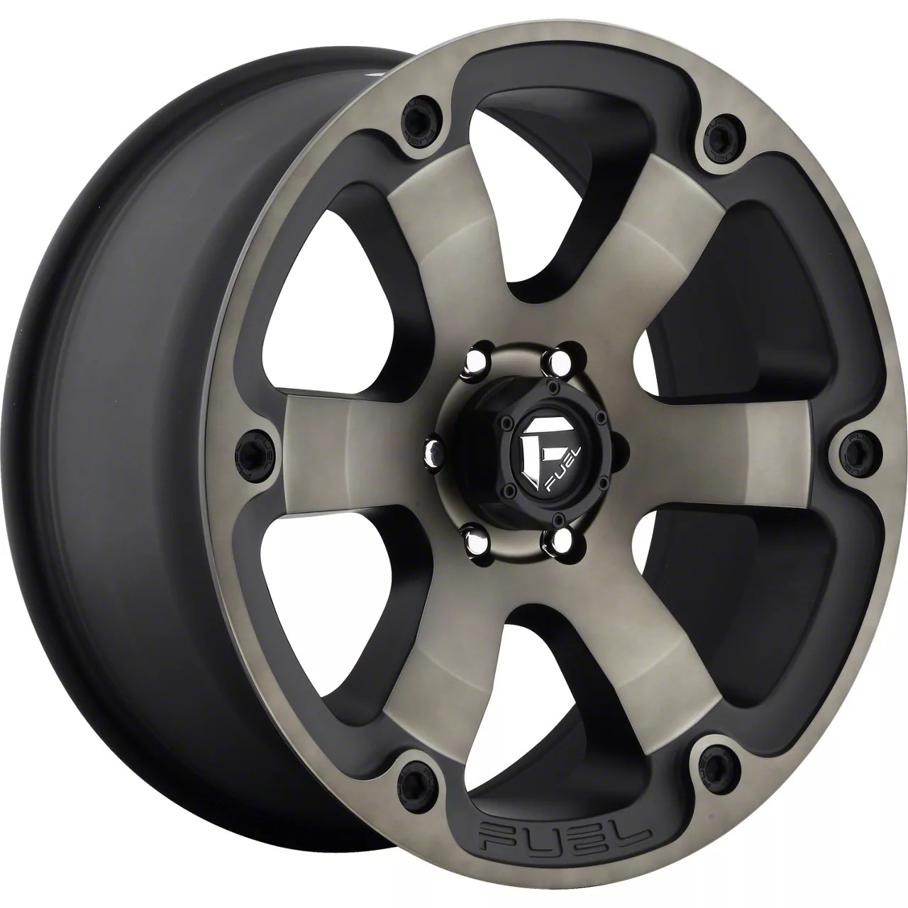 Fuel Wheels Tundra Beast Matte Black Double Dark Tint 5Lug Wheel; 20x9
