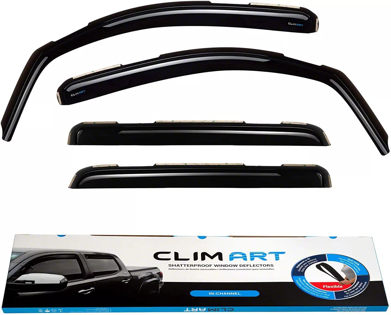 Tundra inChannel Window Deflectors (0721 Tundra CrewMax) Free Shipping