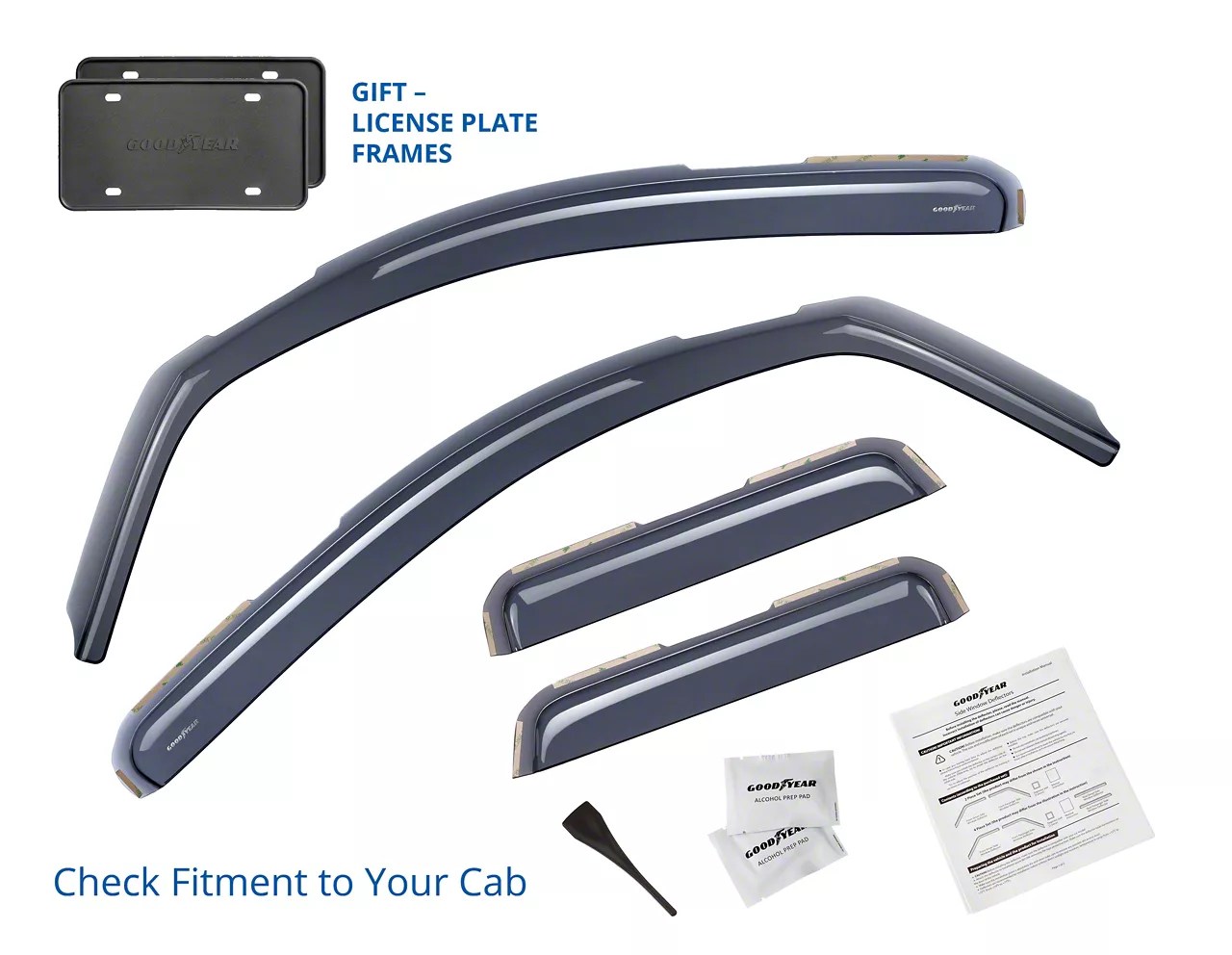 Goodyear Tundra Shatterproof inChannel Window Deflectors GY003411 (07