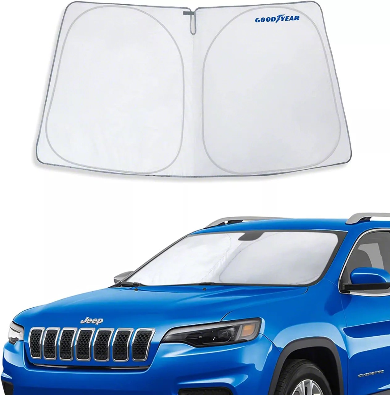 Goodyear Car Accessories Jeep Cherokee Windshield Sun Shade GY008261 (1423 Jeep Cherokee KL