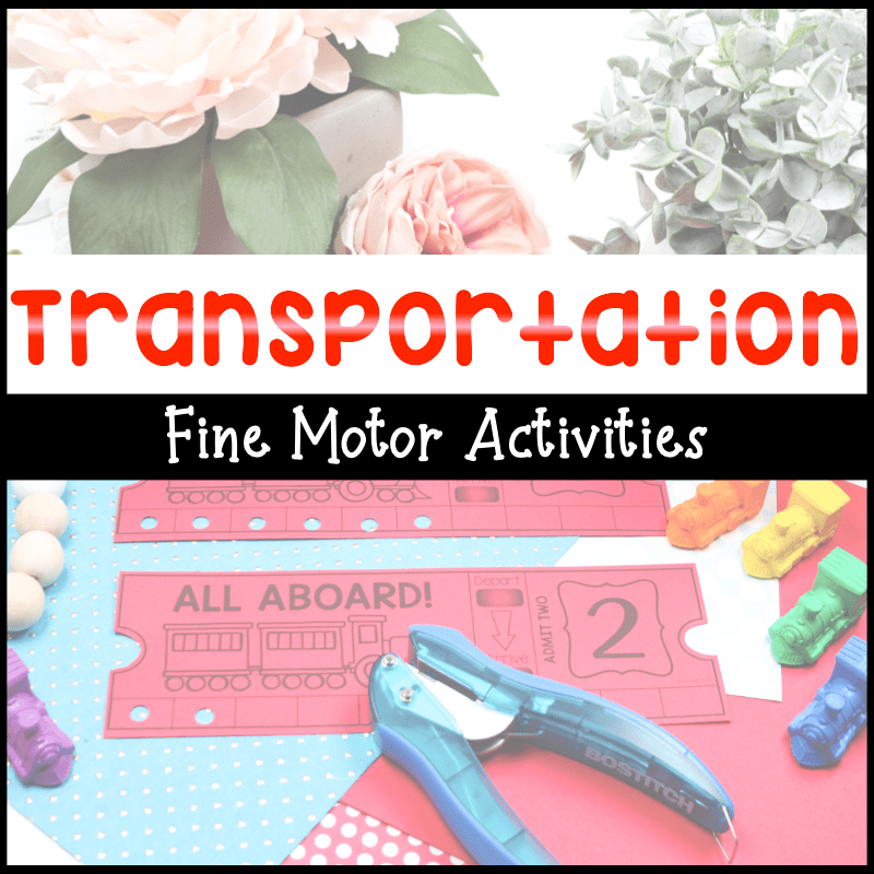 5 Transportation Activities Preschoolers Zoom to for Fine Motor Practice