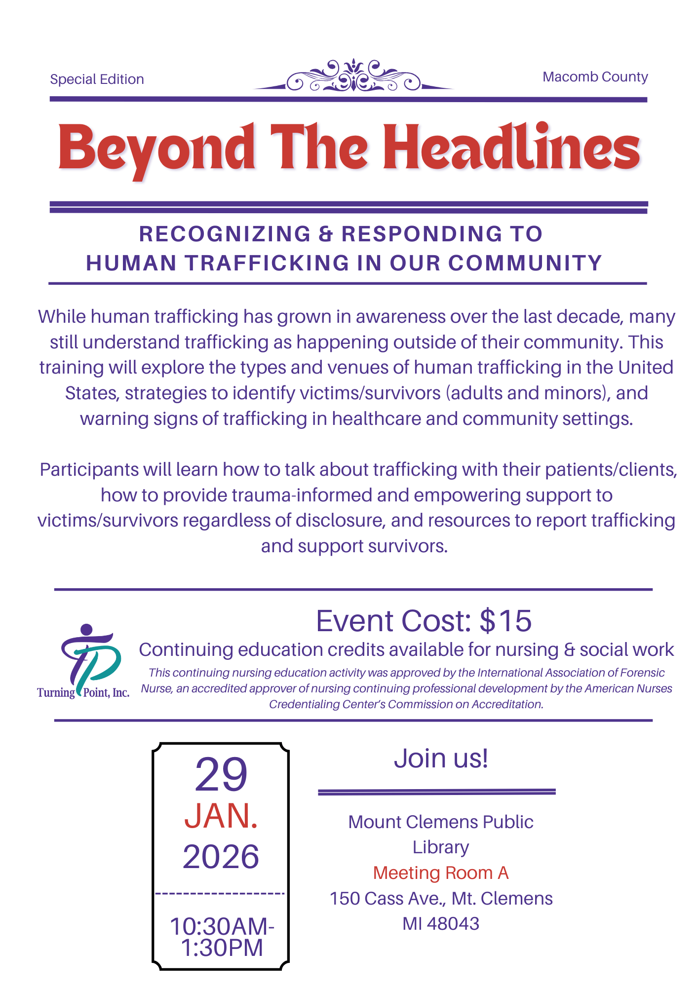 Beyond The Headlines Turning Point