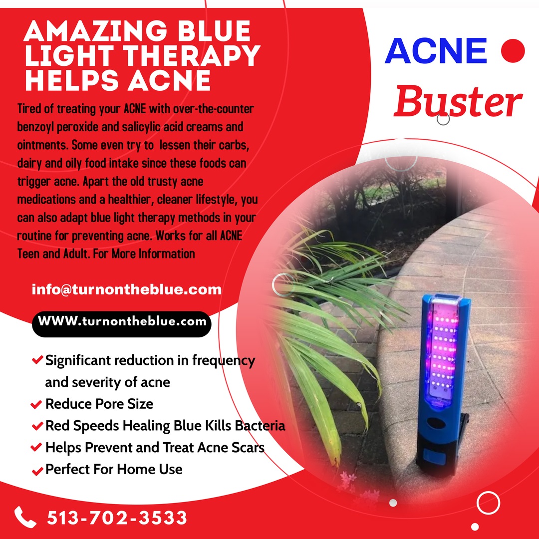 Blue and Red Light Technology Helps ACNE turnontheblue