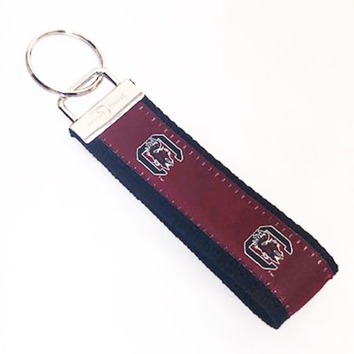 South Carolina Gamecocks Keychain Belted Ribbon Wristlet (11430 / 12