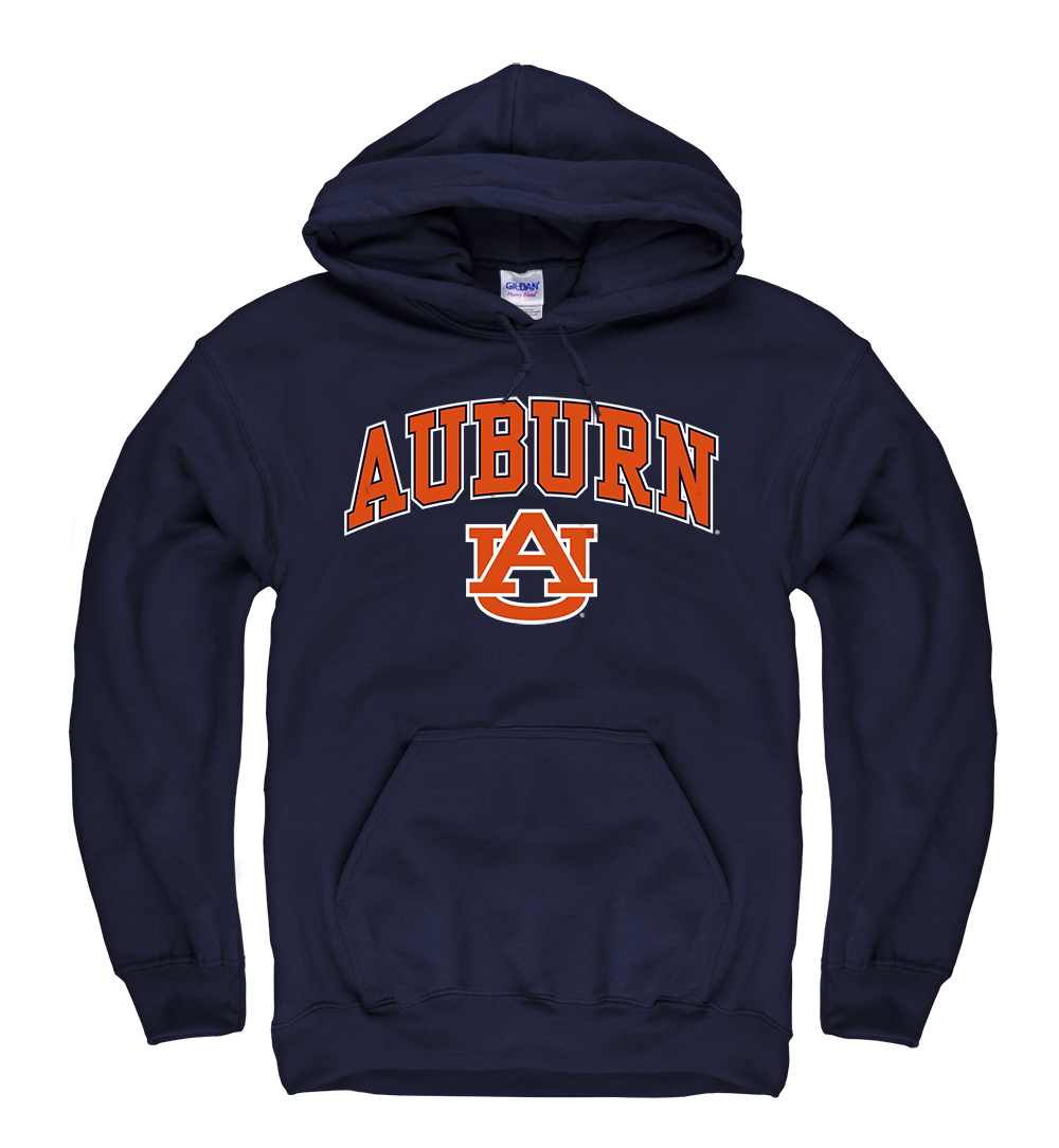 Auburn Tigers Sweatshirt Navy Hooded Midsize (41994 / 6 pack