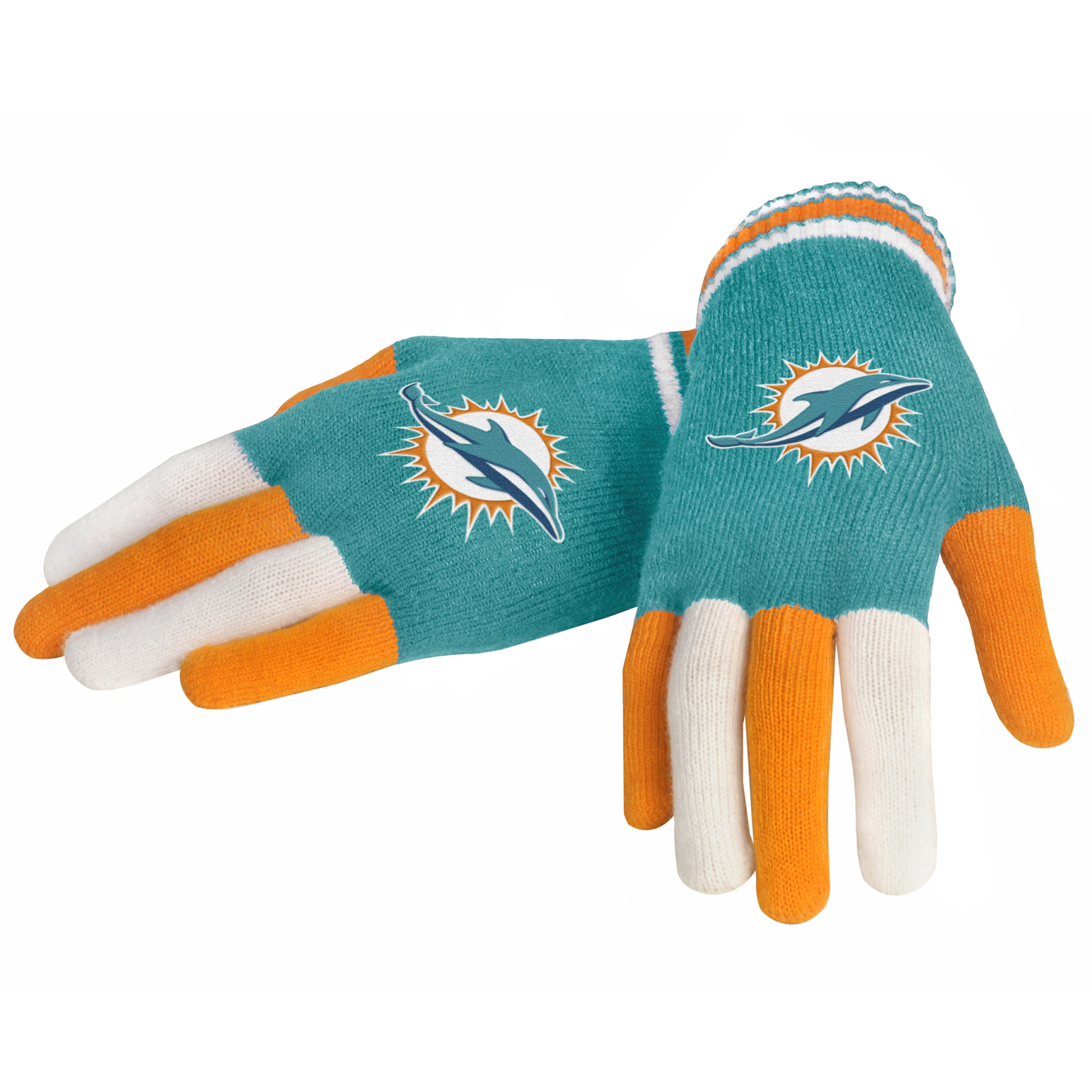 Miami Dolphins Knit Glove Multi Color (75182 / 6 pack) Turnovers, Inc.