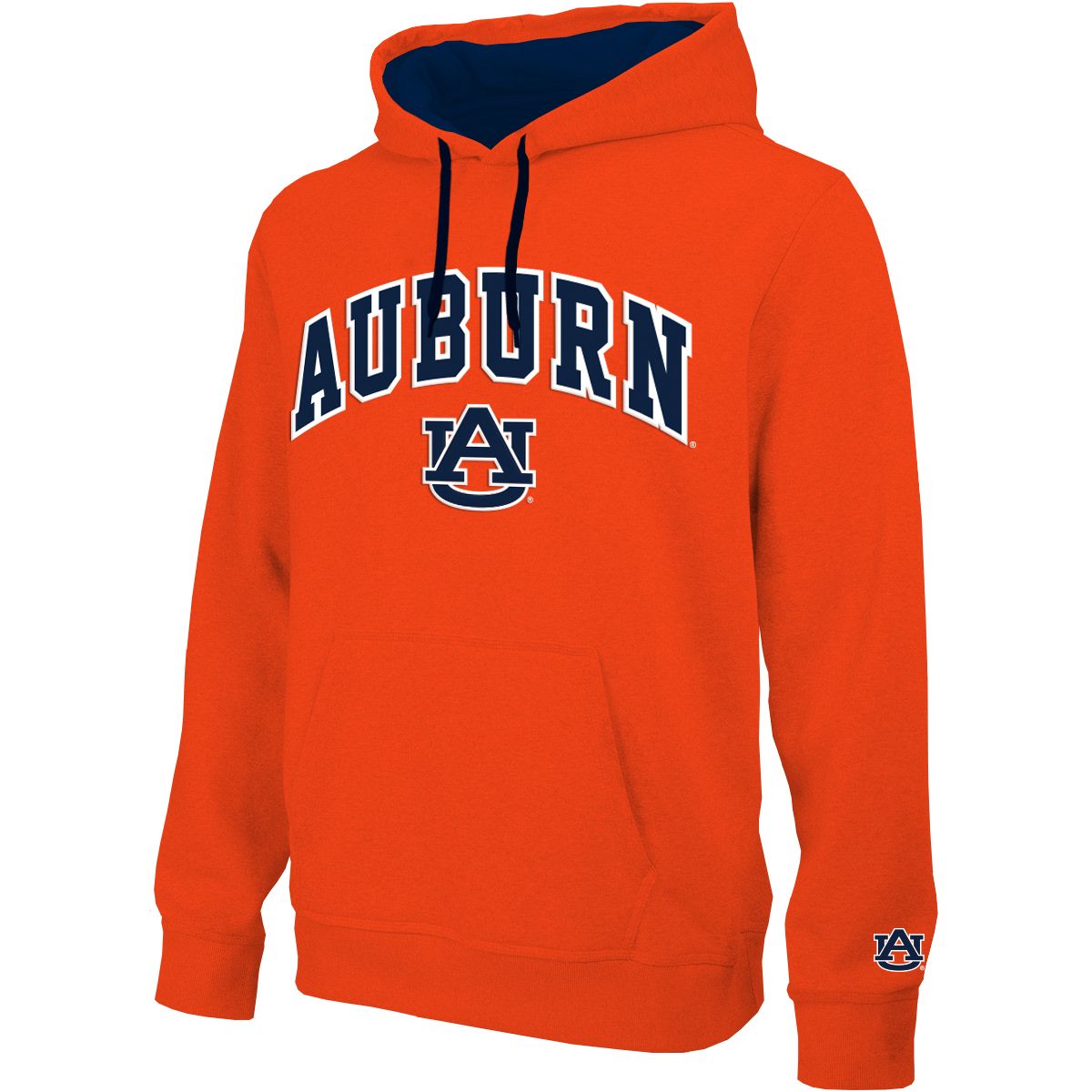 Auburn Tigers Sweatshirt Hooded Orange Tackle Twill Arch (AUB28354B