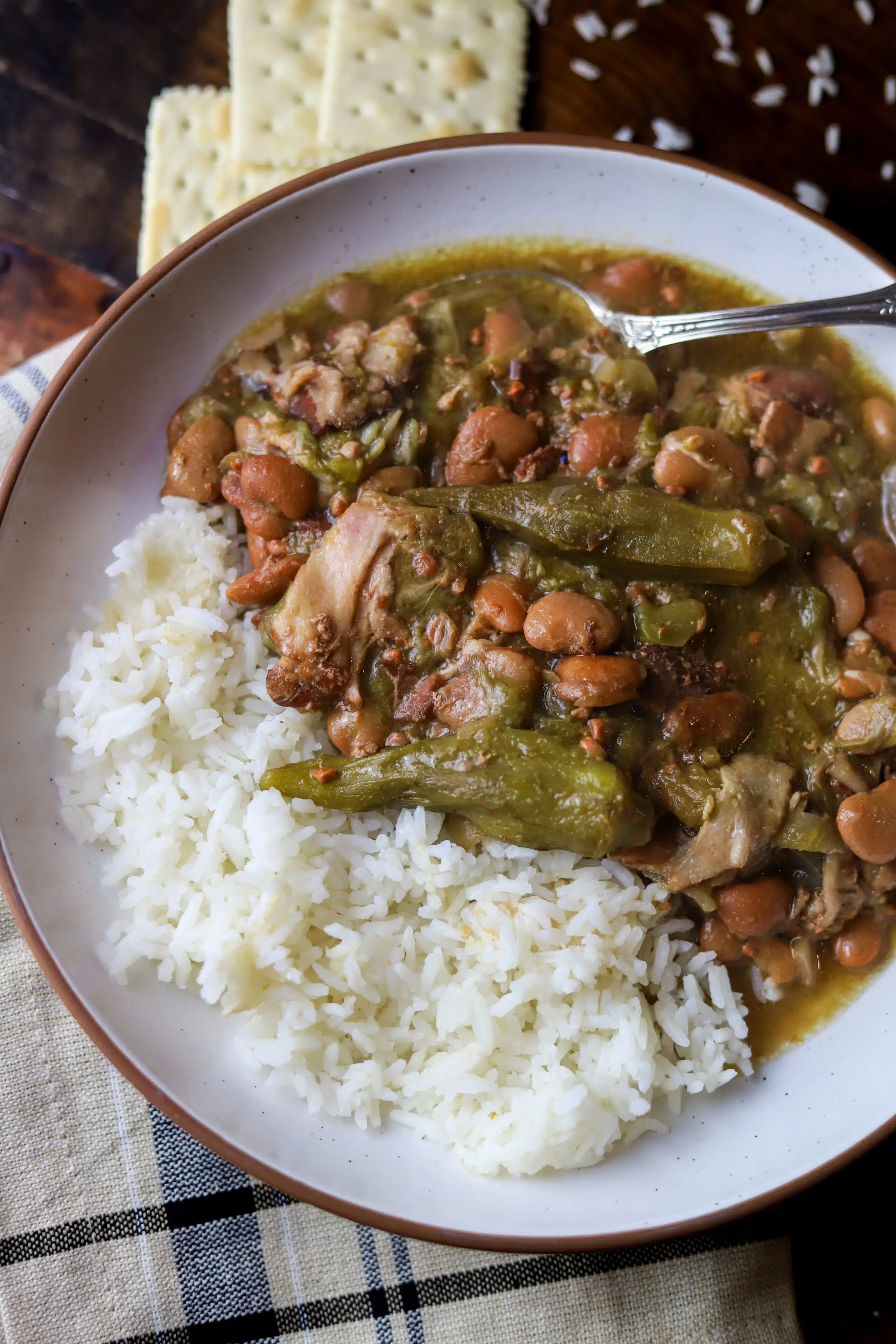 Crockpot Speckled Butter Beans and Okra Stew Turnrow Table