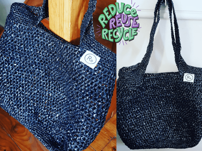 A practical solution by two women who used lockdown to transform bread bags