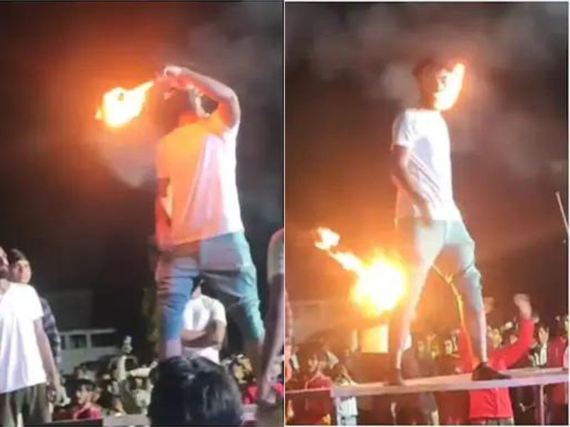 VIRAL Beard caught on fire at the beginning of Movember!