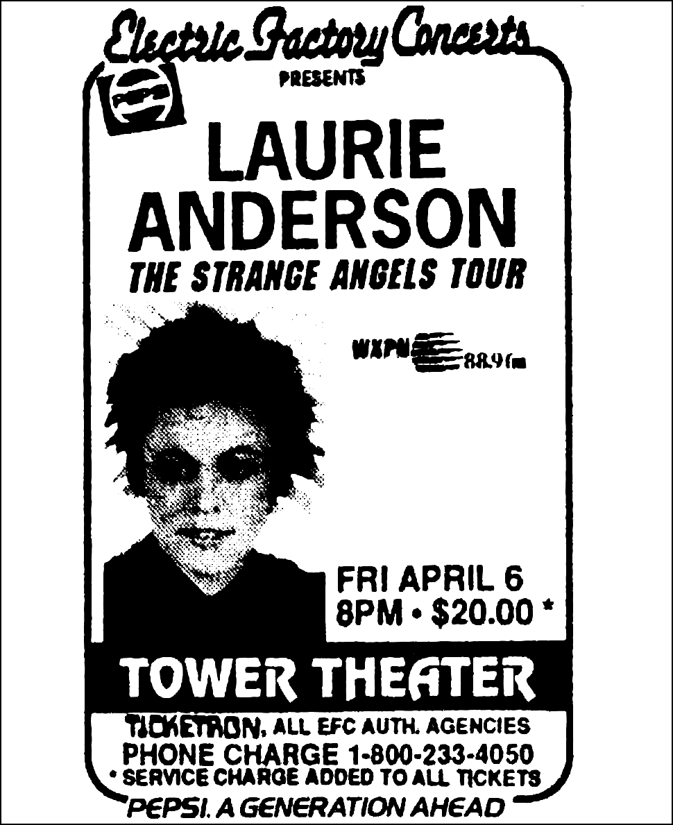Poster This! LAURIE ANDERSON 1989 TURN UP THE VOLUME