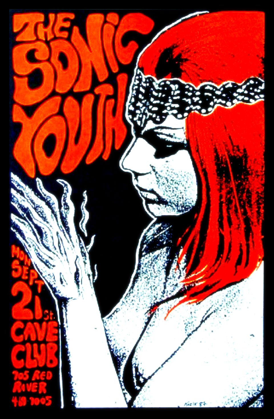 Poster This SONIC YOUTH 1987 TURN UP THE VOLUME