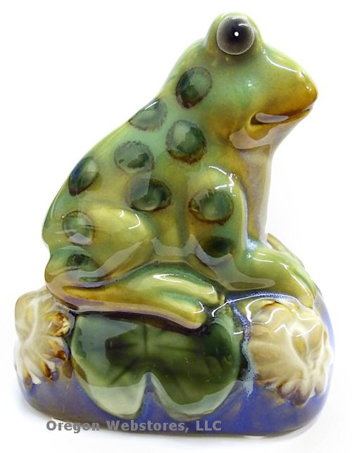 Turtle Max Reptile Gifts > Glazed Ceramic Croaking Frog Motion Detector