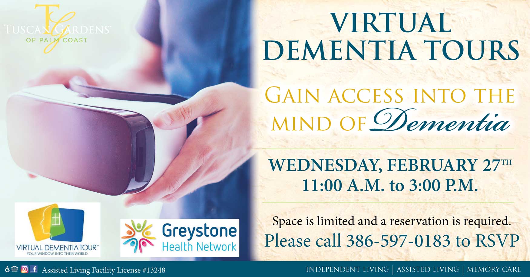 Virtual Dementia Tours Tuscan Gardens Senior Living