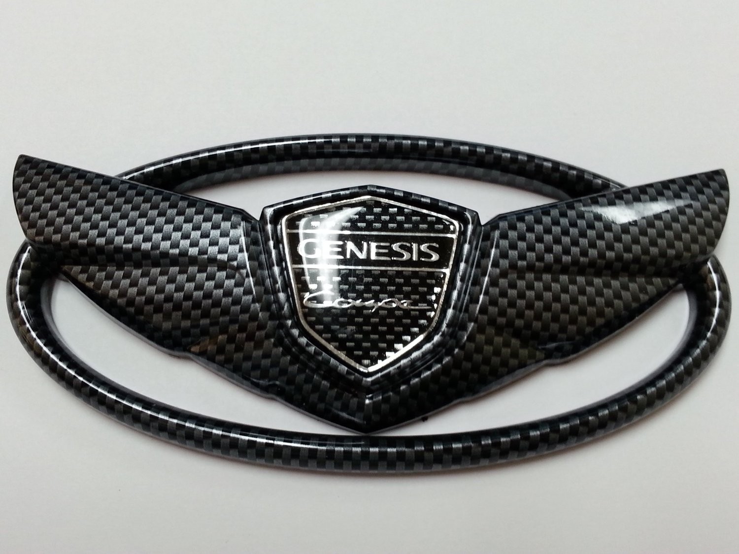 Carbon Plate Wing Logo Emblem Trunk Front Grille for HYUNDAI 0917