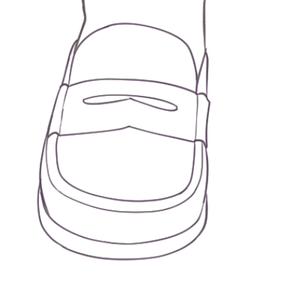 靴イラスト添削企画その１】パンプス・ブーツの正面、踵を返す構図｜みえ👠靴Illustrator｜Note 構造を理解するローファーの描き方 | イラストノウハウ